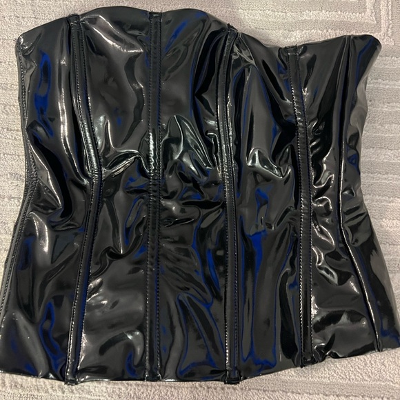 Skims Faux Leather Corset | XS - Picture 1 of 3